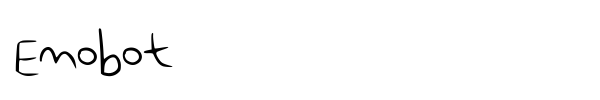 Emobot font