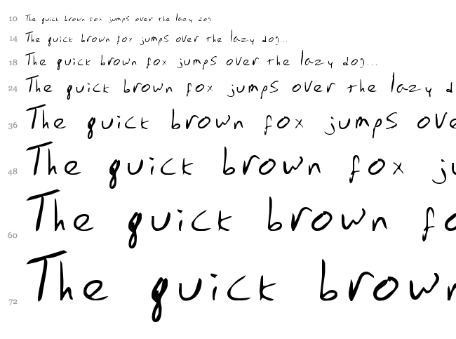 Emperors Scrawl font waterfall
