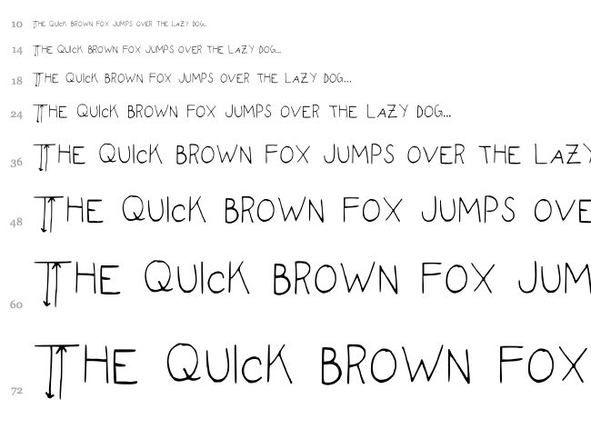 Empyrean font waterfall