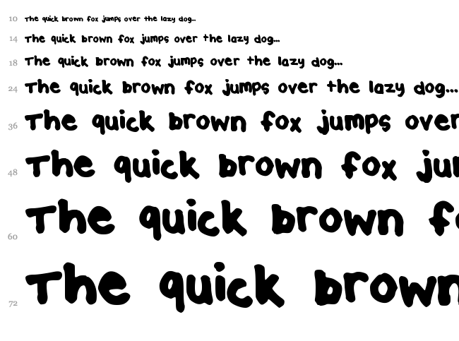 Enjoy font waterfall
