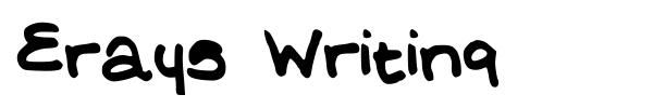 Erays Writing font preview