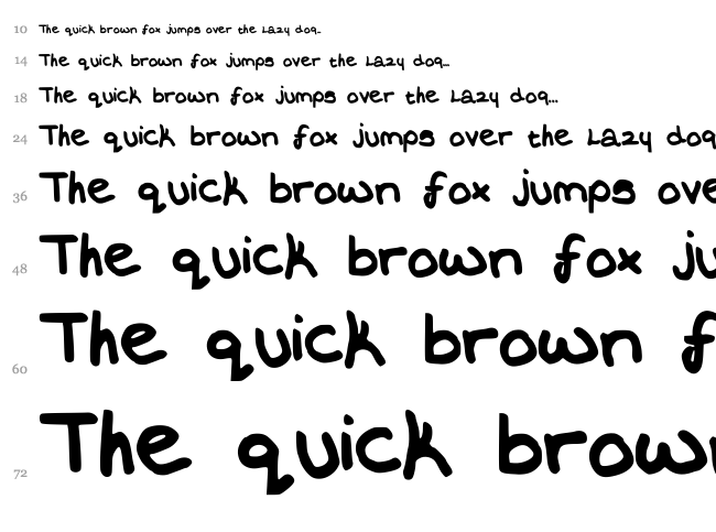 Erays Writing font waterfall