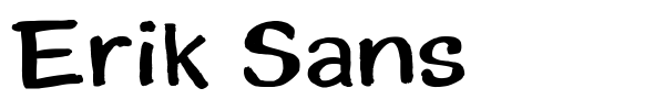 Erik Sans font