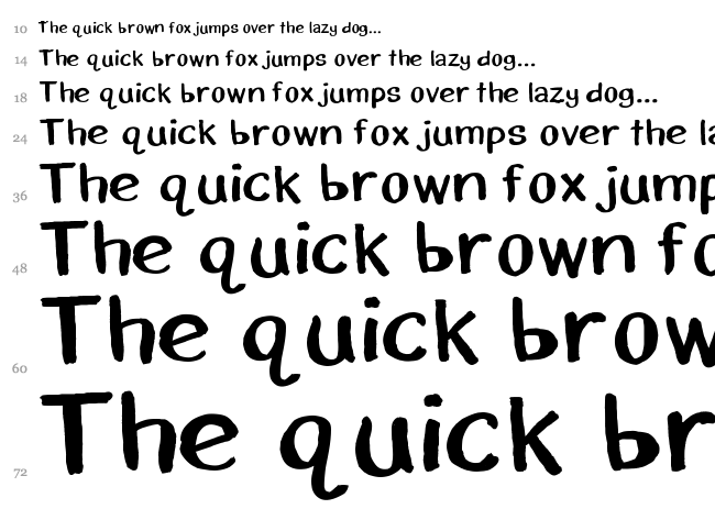 Erik Sans font waterfall