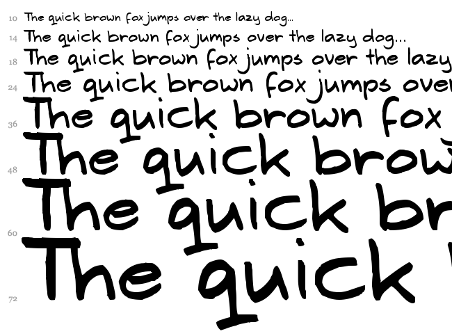 Erwin font waterfall