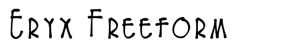 Eryx Freeform font