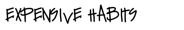 Expensive Habits font