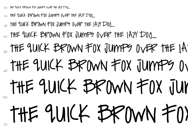 Expensive Habits font waterfall