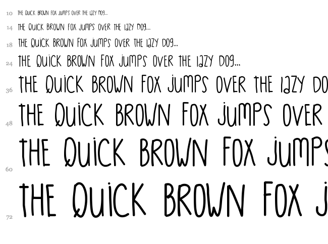 Expresso Caffe font waterfall