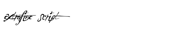 ExtraFine Script font