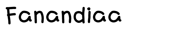 Fanandiaa font