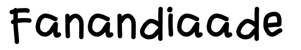 Fanandiaade font