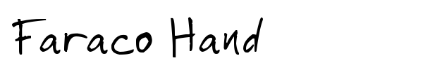 Faraco Hand font