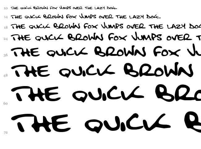 Fatboy Slim font waterfall
