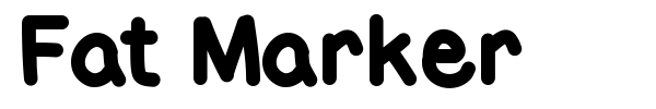 Fat Marker font