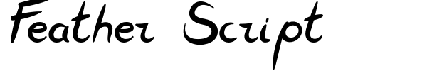 Feather Script font