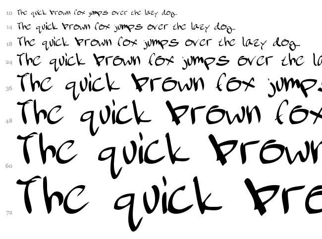 February font waterfall