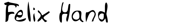Felix Hand font