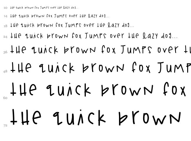 Ferris Wheel Fun font waterfall