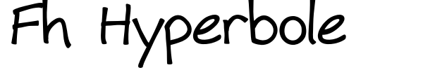 Fh Hyperbole font preview