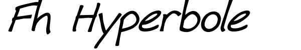 Fh Hyperbole font preview