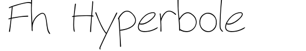 Fh Hyperbole font preview