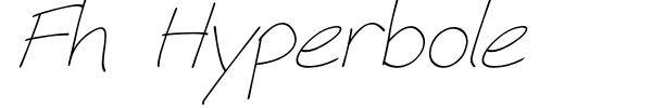 Fh Hyperbole font preview
