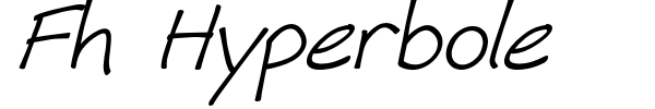Fh Hyperbole font preview
