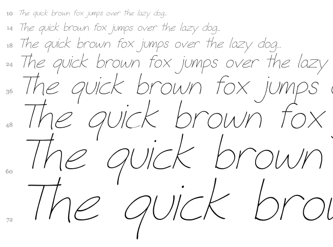Fh Hyperbole font waterfall