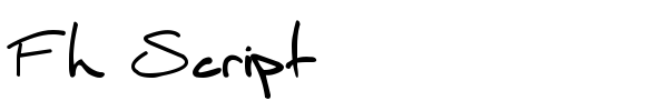Fh Script font