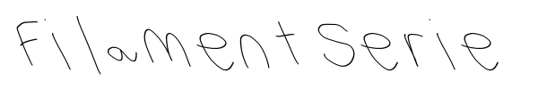 Filament Serie font preview