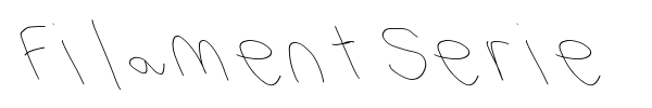 Filament Serie font preview