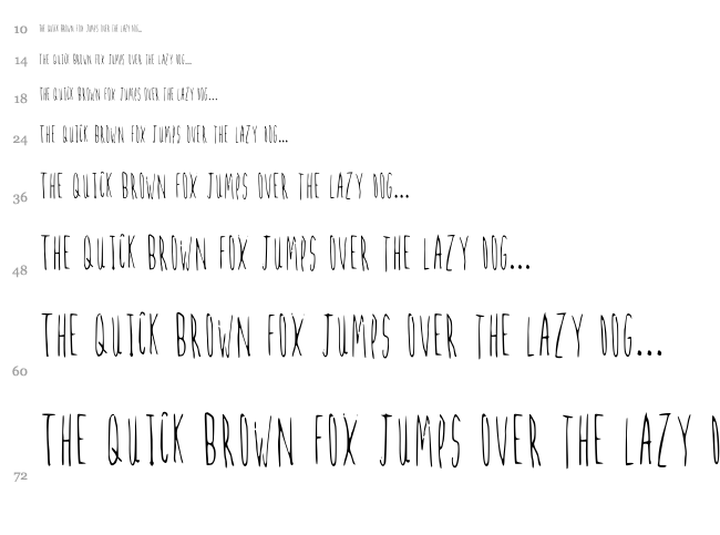 Firefly font waterfall