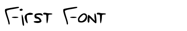 First Font font