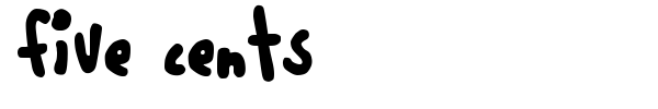 Five Cents font