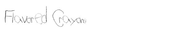 Flavored Crayons font