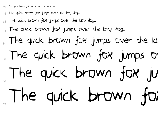 Flovio font waterfall