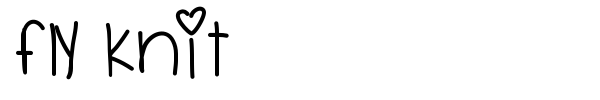 Fly Knit font