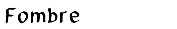 Fombre font