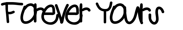 Forever Yours font