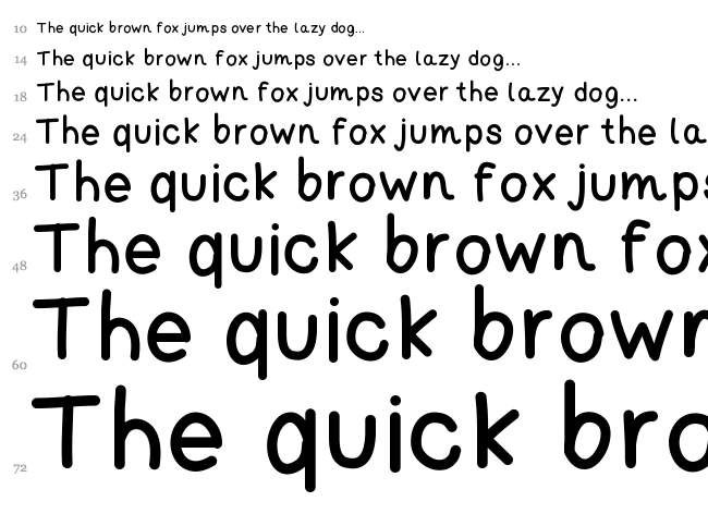 For My True Love font waterfall