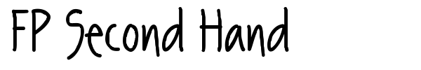 FP Second Hand font