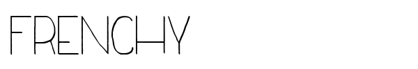 Frenchy font preview