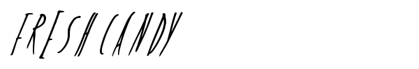 Fresh Candy font