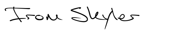 From Skyler font