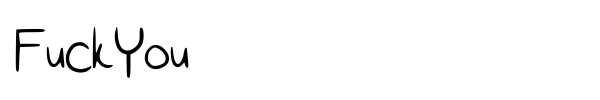 FuckYou font