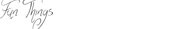 Fun Things font