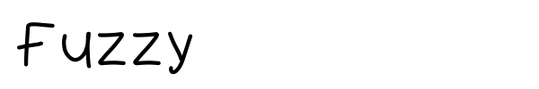 Fuzzy font