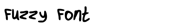 Fuzzy Font font