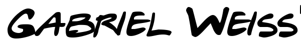 Gabriel Weiss' Friends Font font
